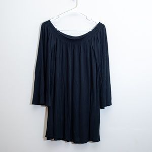⚡️ Black Express Off the Shoulder Tunic Top